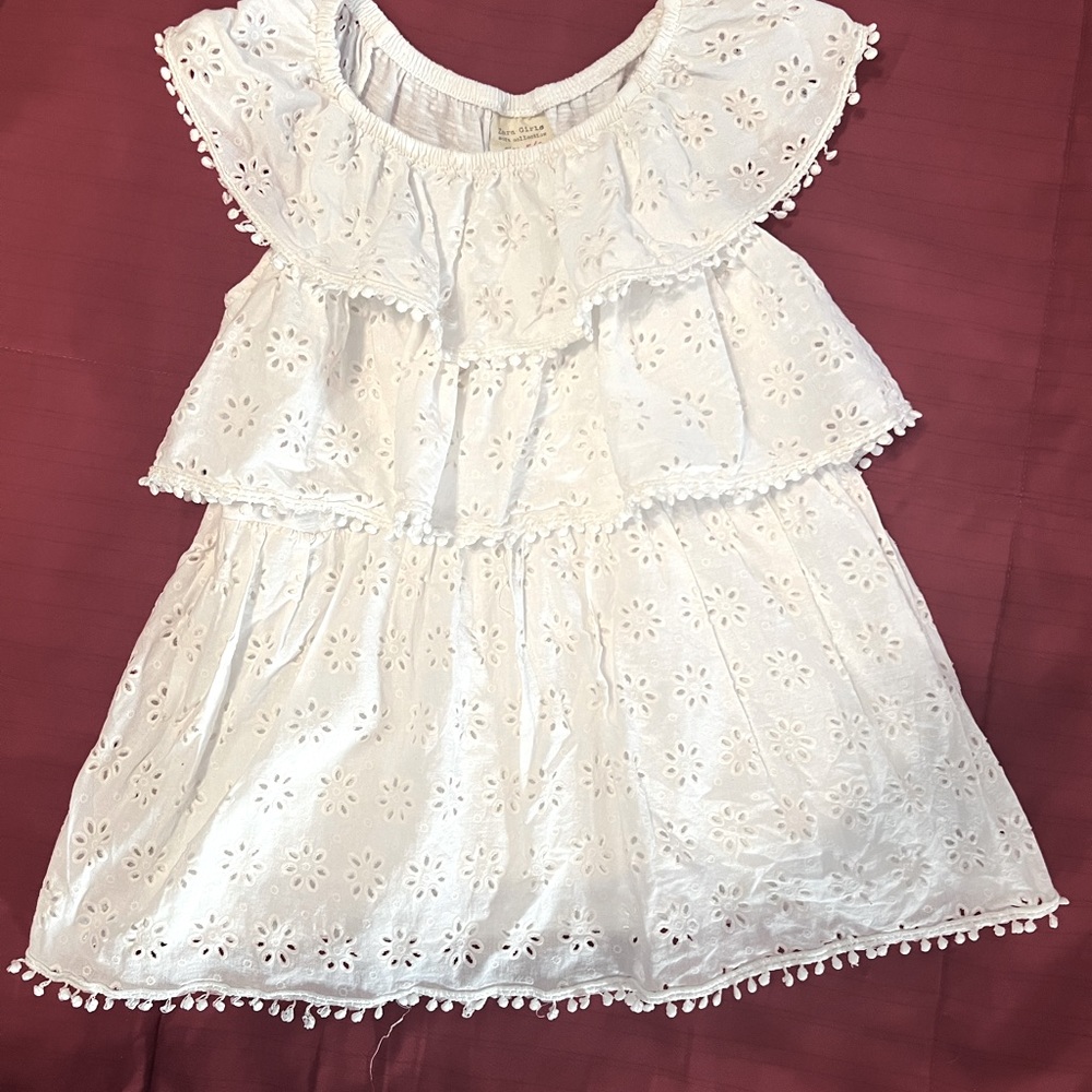 Zara girl eyelet dress